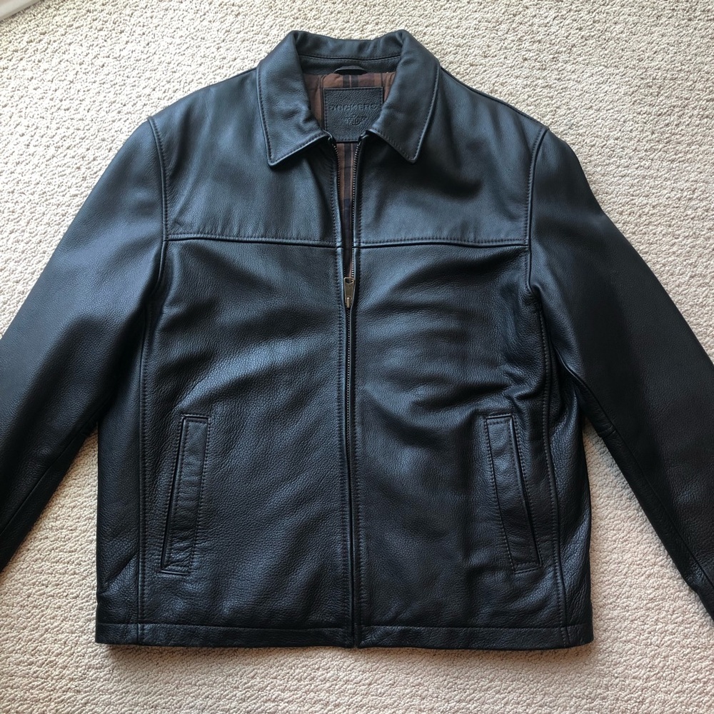 Men’s Dockers GENUINE LEATHER Coat Size Large